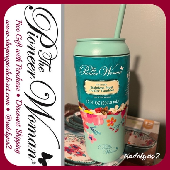 Pioneer Woman Can Cooler Tumbler